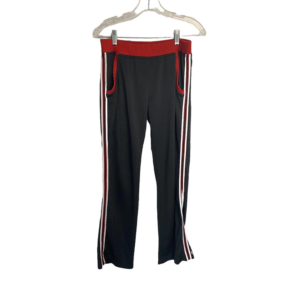 Vintage Y2K‎ Nike Striped Logo Black And Red Sweatpants Track pants Size Medium